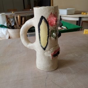 arnodva-poterie-katell-cours-enfants-vase à la Miro